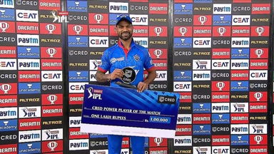 M38: KXIP vs DC – CRED Power Player of the Match – Shikhar Dhawan