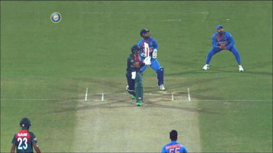 IND vs BAN 2019, 1st T20I: Soumya Sarkar Six