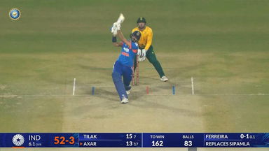 IND vs SA 2025, 2nd T20I: Axar Patel Six