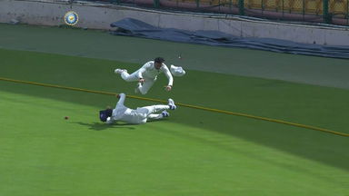 That Hurts: Aditya Shrivastava-Shubham Sharma's nasty collision