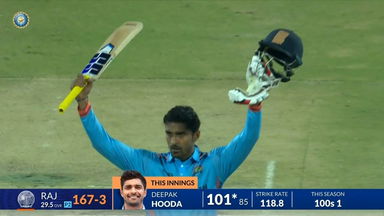 Vijay Hazare Trophy 2023 SF2: Dazzling Deepak Hooda's magnificent match-winning 180(128)