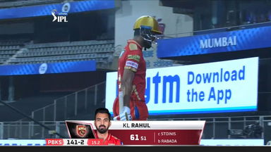 M11: DC vs PBKS   – KL Rahul Wicket