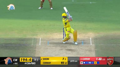 M41: CSK vs PBKS –  MS Dhoni  Six