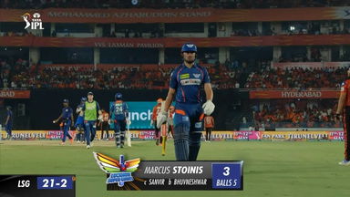 M57: SRH vs LSG  – Marcus Stoinis Wicket