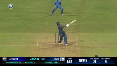 IND vs SL 2023, 1ST T20I: Chamika Karunaratne  Six