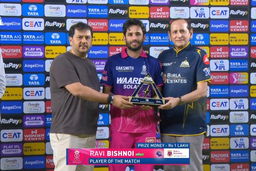 IPL 2026 M09: GT vs RR - Player of the Match - Ravi Bishnoi