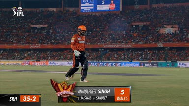 M50: SRH vs RR – Anmolpreet Singh Wicket