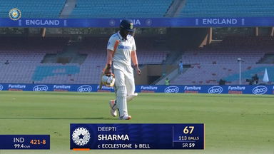 IND-W vs ENG-W 2023, 1st Test: Deepti Sharma Wicket