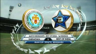 Irani Cup 2014-15: Karnataka v Rest of India XI, Rest of India XI 1st Innings Highlights