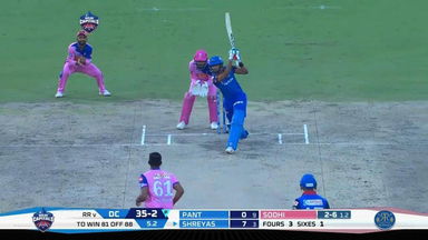 M53: DC vs RR – Shreyas Iyer Six