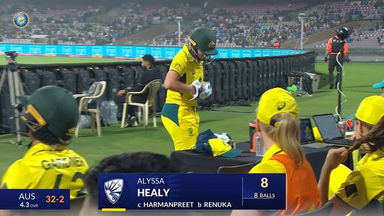 IND-W vs AUS-W 2023-24, 1st T20I: Alyssa Healy Wicket