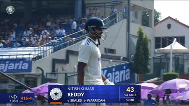 IND vs WI 2025, 2nd Test: Nitish Kumar Reddy Wicket