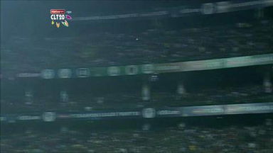 M23: RR vs MI –  Ajinkya Rahane c Smith b Harbhajan Singh