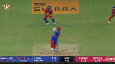 IPL 2026 M05: LSG vs DC - Nitish Rana Six