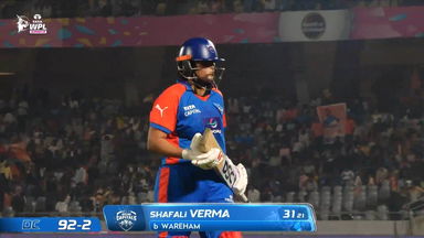 Wicket: Eliminator, Gujarat Giants vs Delhi Capitals, WPL 2026: Shafali Verma Wicket