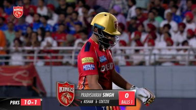 M33: PBKS vs MI – Prabhsimran Singh Wicket