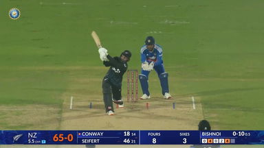 IND vs NZ 2026, 4th T20I: Devon Conway Six