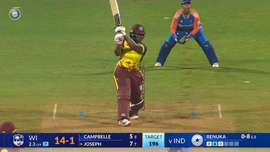 IND-W vs WI-W 2024, 1st T20I: Qiana Joseph Six
