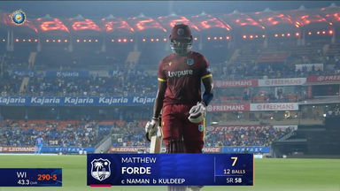 IND vs WI 2026, 3rd ODI: Matthew Forde Wicket
