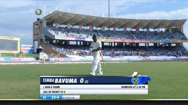 IND vs SA 2019, 3rd Test, Day 3: Temba Bavuma Wicket