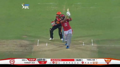 M48: SRH vs KXIP – KL Rahul Six