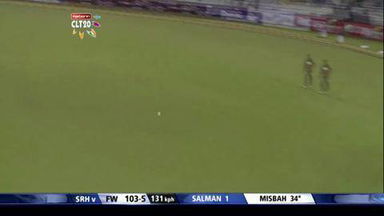 CLT20 2013 Q4: SRH vs FW   – Misbah-ul-Haq 50