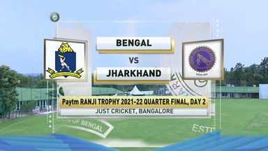 Ranji Trophy 2021-22, Bengal v Jharkhand, QF, Day 2: Match Highlights