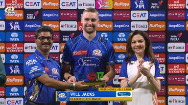 IPL 2025 M33: MI vs SRH - Player of the Match - Will Jacks