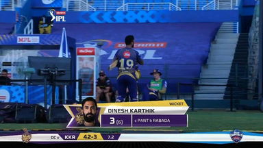 M42: KKR vs DC – Dinesh Karthik Wicket
