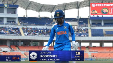 IND-W vs AUS-W 2025, 1st ODI: Jemimah Rodrigues Wicket