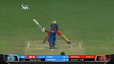 M56: RCB vs DC – Shikhar Dhawan Six