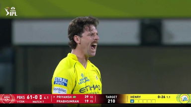 IPL 2026 M07: CSK vs PBKS - Fall of Wickets