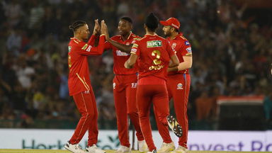 Kagiso Rabada gets Wriddhiman Saha to claim his 100th IPL wicket