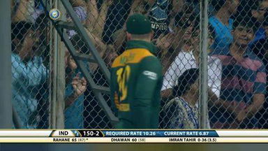 5TH ODI: IND vs SA – Ajinkya Rahane Six