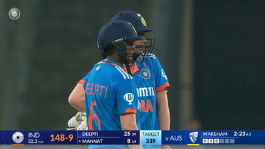 IND-W vs AUS-W 2023-24, 3rd ODI: Mannat Kashyap Wicket