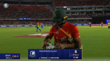 IND vs BAN 2024, 3rd T20I: Mahmudullah Wicket