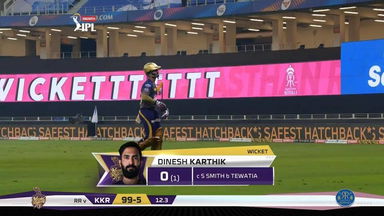 M54: KKR vs RR – Dinesh Karthik Wicket
