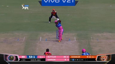 M28: RR vs SRH – Sanju Samson Six