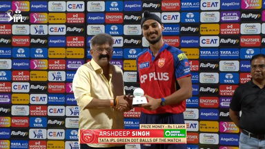 IPL 2026 M24: MI vs PBKS - TATA IPL Green Dot Balls of the Match - Arshdeep Singh