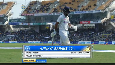 IND vs ENG 2021, 2nd Test, Day 3: Ajinkya Rahane Wicket