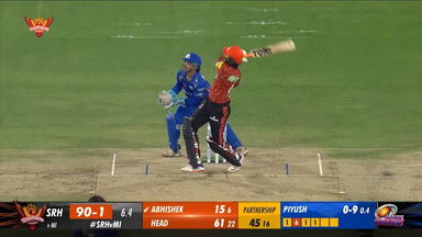 M08: SRH vs MI – Abhishek Sharma Six