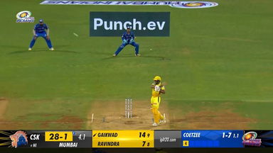 Slashing it over the fence, the Ruturaj way