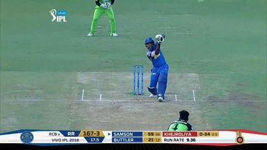 M11: RCB vs RR – Sanju Samson Six