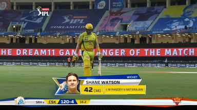 M29: SRH vs CSK – Shane Watson Wicket