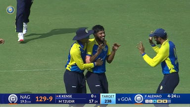 SMAT 2024, Goa vs Nagaland: Fall of Wickets