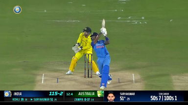 IND vs AUS 2022, 3RD T20I: Suryakumar Yadav  Six