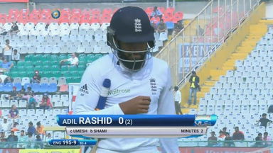 IND vs ENG 2016 - 3rd Test, day 4 : Adil Rashid Wicket