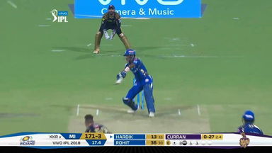 M41: KKR vs MI – Hardik Pandya Six