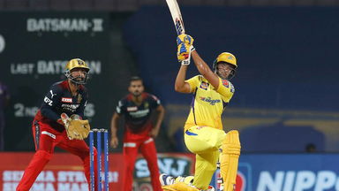 Shivam Dube's powerful 91-metre six