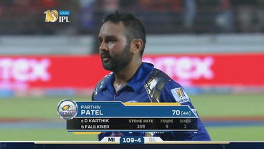 M35: GL vs MI – Parthiv Patel Wicket